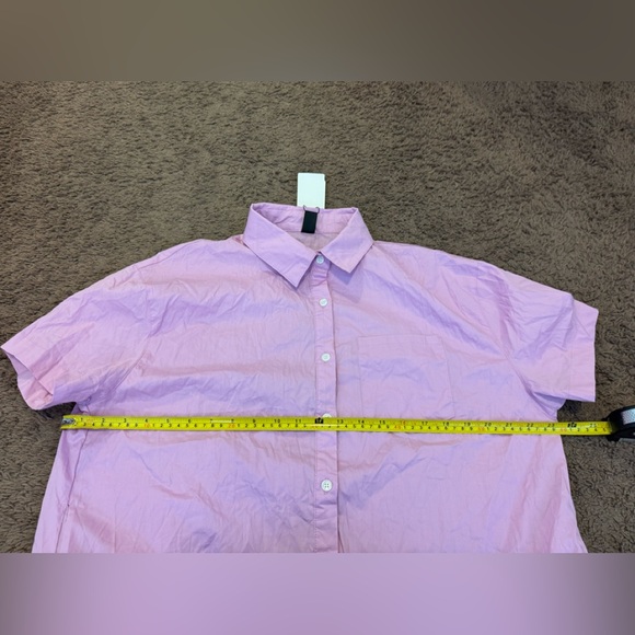 2 FOR $25 Dazy Oversized Cotton Lavender Shirt Dress 100% Cotton Size M NEW - Picture 9 of 9